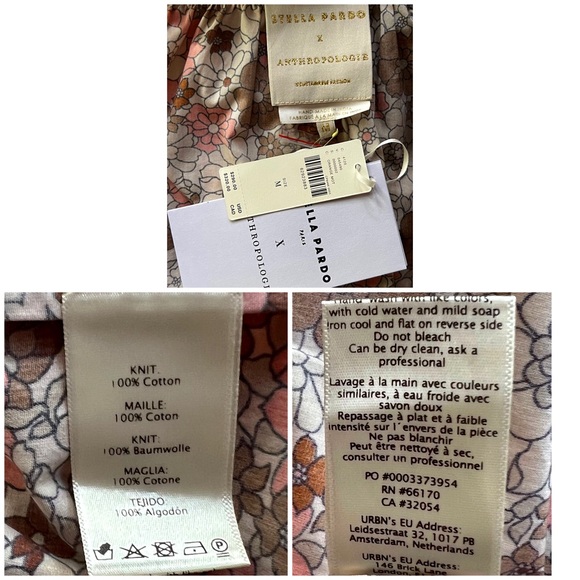 Anthropologie Stella Pardo Retro Floral Tiered Midi Skirt NWT New M *Run… - Picture 16 of 16